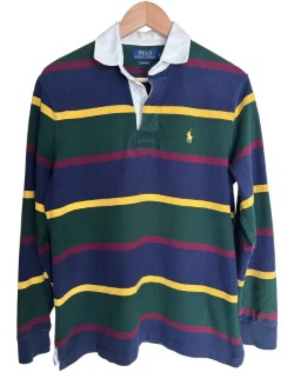 Polo Ralph Lauren Classic Fit Striped Rugby Shirt Medium
